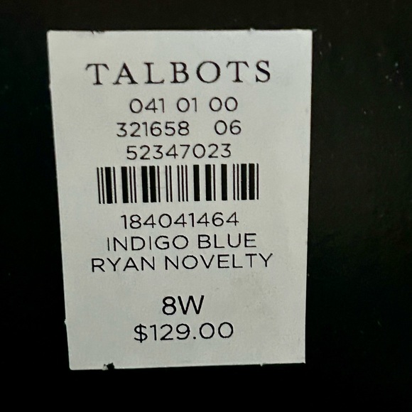 Talbots Indigo Blue Suede Ryan Novelty Christmas Holiday Loafer Flats Sz 8W Wide - Picture 8 of 9